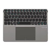 New Multifunctional Model Foldable Bluetooth 5.0 Keyboard with Touchpad & Phone Holder For Phones Tablets PC